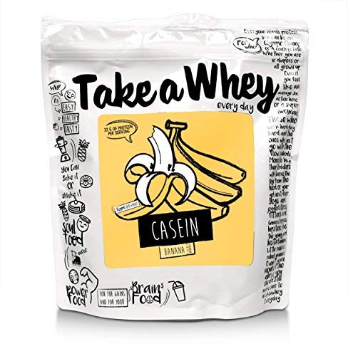 Take-A-Whey Batido de Proteína de Caseína Micelar Todos los Días, Plátano 750 g Take-A-Whey Batido de Proteína de Caseína Micelar Todos los Días, Plátano 750 g