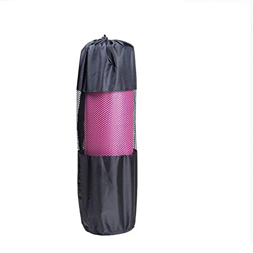 takestop® Bolsa Bolsa de transporte Negro para esterilla Yoga Pilates con Correas ajustables ajustable para hombre mujer Portátil en Lienzo