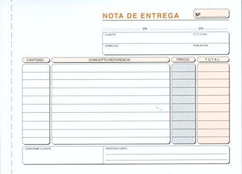 Talonario PRAXTON Notas De Entrega 4º Duplicado, Pack x10