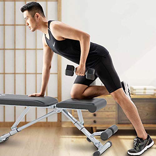 TAMIA Multifuncional Banco De Pesas Ajustable,Acolchado Cómodo Respaldo Regulable,Musculacion Junta Supino Aparatos De Ejercicios Multifuncional,para Gimnasio En Casa TAMIA Multifuncional Banco De Pesas Ajustable,Acolchado Cómodo Respaldo Regulable,Musculacion Junta Supino Aparatos De Ejercicios Multifuncional,para Gimnasio En Casa