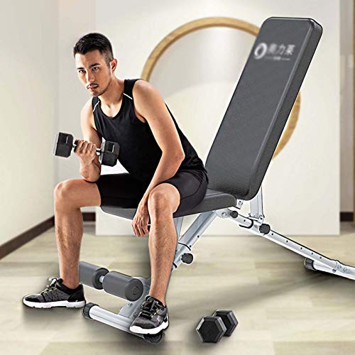 TAMIA Multifuncional Banco De Pesas Ajustable,Acolchado Cómodo Respaldo Regulable,Musculacion Junta Supino Aparatos De Ejercicios Multifuncional,para Gimnasio En Casa TAMIA Multifuncional Banco De Pesas Ajustable,Acolchado Cómodo Respaldo Regulable,Musculacion Junta Supino Aparatos De Ejercicios Multifuncional,para Gimnasio En Casa