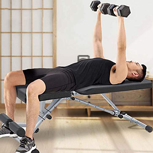 TAMIA Multifuncional Banco De Pesas Ajustable,Acolchado Cómodo Respaldo Regulable,Musculacion Junta Supino Aparatos De Ejercicios Multifuncional,para Gimnasio En Casa TAMIA Multifuncional Banco De Pesas Ajustable,Acolchado Cómodo Respaldo Regulable,Musculacion Junta Supino Aparatos De Ejercicios Multifuncional,para Gimnasio En Casa