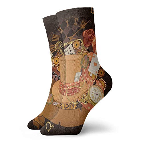 tangdouou Alice In Wonderland Crew - Calcetines para niños y niñas