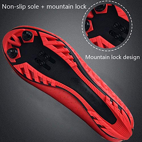 tangjiu Zapatillas de Bicicleta Unisex con Cerradura, Zapatillas de Bicicleta de Montaña Transpirables, Zapatillas Deportivas Antideslizantes Resistentes Al Desgaste Profesionales (Negro,37EU) tangjiu Zapatillas de Bicicleta Unisex con Cerradura, Zapatillas de Bicicleta de Montaña Transpirables, Zapatillas Deportivas Antideslizantes Resistentes Al Desgaste Profesionales (Negro,37EU)