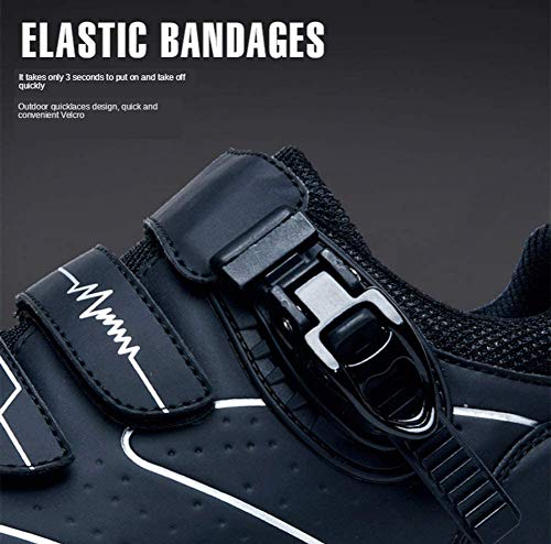 tangjiu Zapatillas de Ciclismo Antideslizantes, Zapatillas de Bicicleta de Carretera y Montaña de Fibra de Carbono Transpirables, Zapatillas Deportivas Asistidas con Tiras Reflectantes (Gris,43) tangjiu Zapatillas de Ciclismo Antideslizantes, Zapatillas de Bicicleta de Carretera y Montaña de Fibra de Carbono Transpirables, Zapatillas Deportivas Asistidas con Tiras Reflectantes (Gris,43)