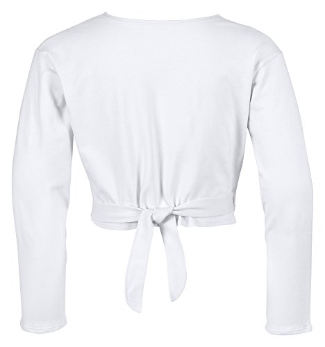 tanzmuster Chaqueta de Ballet Cruzada 'Mandy' para niñas en Blanco, 116/122 (7-8 años) tanzmuster Chaqueta de Ballet Cruzada 'Mandy' para niñas en Blanco, 116/122 (7-8 años)