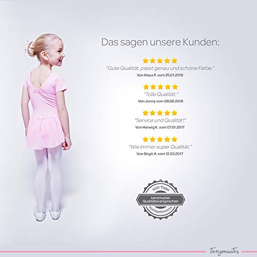 tanzmuster Maillot de Ballet 'Betty' con faldita de Gasa de Manga Corta para niñas en Rosa, 92/98 (3-4 años) tanzmuster Maillot de Ballet 'Betty' con faldita de Gasa de Manga Corta para niñas en Rosa, 92/98 (3-4 años)