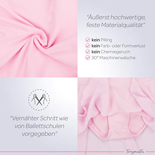 tanzmuster Maillot de Ballet 'Betty' con faldita de Gasa de Manga Corta para niñas en Rosa, 92/98 (3-4 años) tanzmuster Maillot de Ballet 'Betty' con faldita de Gasa de Manga Corta para niñas en Rosa, 92/98 (3-4 años)