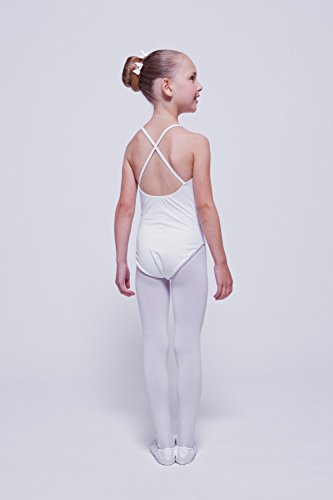 tanzmuster Maillot de Ballet de Tirantes Finos 'Leonie' para niñas en Blanco, 116/122 (7-8 años) tanzmuster Maillot de Ballet de Tirantes Finos 'Leonie' para niñas en Blanco, 116/122 (7-8 años)