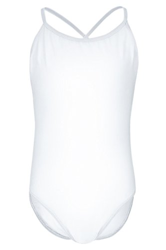 tanzmuster Maillot de Ballet de Tirantes Finos 'Leonie' para niñas en Blanco, 116/122 (7-8 años) tanzmuster Maillot de Ballet de Tirantes Finos 'Leonie' para niñas en Blanco, 116/122 (7-8 años)