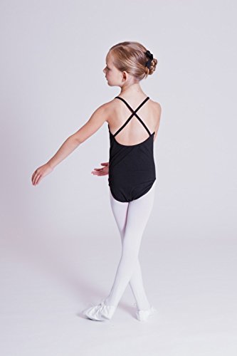 tanzmuster Maillot de Ballet de Tirantes Finos 'Leonie' para niñas en Negro, 116/122 (7-8 años) tanzmuster Maillot de Ballet de Tirantes Finos 'Leonie' para niñas en Negro, 116/122 (7-8 años)