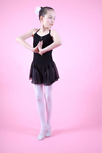 tanzmuster Maillot de Ballet 'Maja' con faldita de Gasa de Tirantes Finos para niƱas en Negro, 164/170 (15-16 aƱos) tanzmuster Maillot de Ballet 'Maja' con faldita de Gasa de Tirantes Finos para niƱas en Negro, 164/170 (15-16 aƱos)