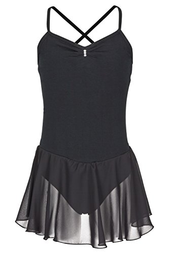 tanzmuster Maillot de Ballet 'Maja' con faldita de Gasa de Tirantes Finos para niƱas en Negro, 164/170 (15-16 aƱos) tanzmuster Maillot de Ballet 'Maja' con faldita de Gasa de Tirantes Finos para niƱas en Negro, 164/170 (15-16 aƱos)