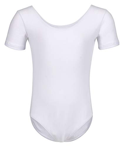 tanzmuster Maillot de Ballet 'Sally' de Manga Corta para niñas en Blanco, 164/170 (15-16 años) tanzmuster Maillot de Ballet 'Sally' de Manga Corta para niñas en Blanco, 164/170 (15-16 años)