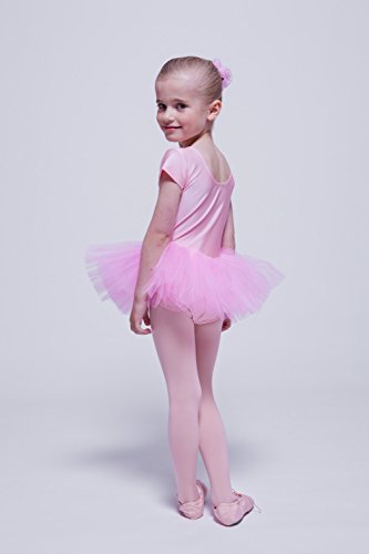 tanzmuster tutú de Ballet 'Alina' de Manga Corta para niñas en Light Rosa, 104/110 (5-6 años) tanzmuster tutú de Ballet 'Alina' de Manga Corta para niñas en Light Rosa, 104/110 (5-6 años)