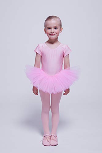 tanzmuster tutú de Ballet 'Alina' de Manga Corta para niñas en Light Rosa, 104/110 (5-6 años) tanzmuster tutú de Ballet 'Alina' de Manga Corta para niñas en Light Rosa, 104/110 (5-6 años)