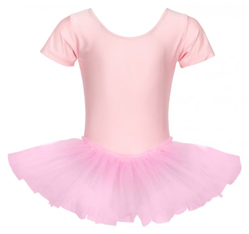 tanzmuster tutú de Ballet 'Alina' de Manga Corta para niñas en Light Rosa, 104/110 (5-6 años) tanzmuster tutú de Ballet 'Alina' de Manga Corta para niñas en Light Rosa, 104/110 (5-6 años)