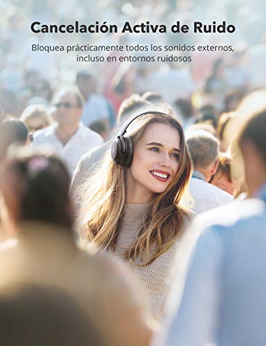 TaoTronics Auriculares Diadema Bluetooth Sonido Hi-Fi Batería de 40 Horas Auriculares con Cancelación de Ruido con Nuevo Qualcomm Chip Micrófono de CVC 8.0 Plegable Negro TaoTronics Auriculares Diadema Bluetooth Sonido Hi-Fi Batería de 40 Horas Auriculares con Cancelación de Ruido con Nuevo Qualcomm Chip Micrófono de CVC 8.0 Plegable Negro