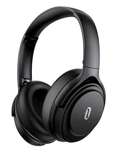 TaoTronics Auriculares Diadema Bluetooth Sonido Hi-Fi Batería de 40 Horas Auriculares con Cancelación de Ruido con Nuevo Qualcomm Chip Micrófono de CVC 8.0 Plegable Negro