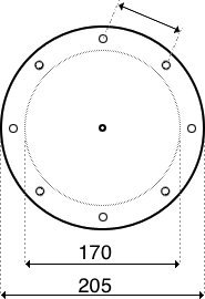 Tapa con junta para filtro de arena de piscina Cantabric