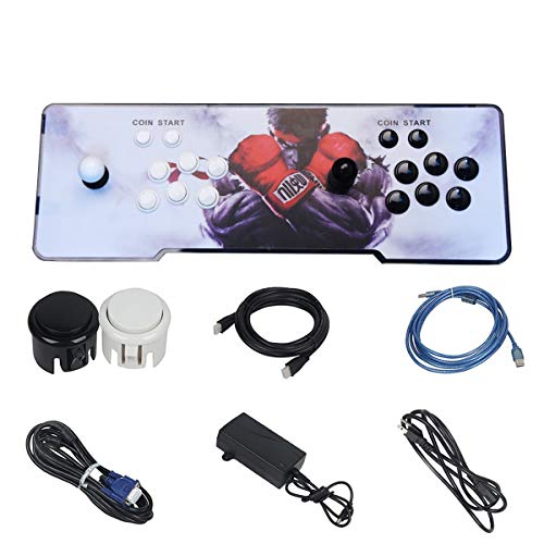 TAPDRA Máquina de vídeo clásica, 2 jugadores Pandora Box 6S Home Arcade Consola 2700 Juegos Todo en 1, Doble Stick