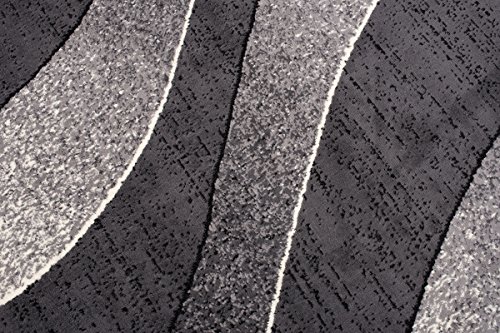 Tapiso Alfombra De Salón Moderna – Color Gris Oscuro Diseño Ondas – Varias Dimensiones S-XXXL 160 x 220 cm Tapiso Alfombra De Salón Moderna – Color Gris Oscuro Diseño Ondas – Varias Dimensiones S-XXXL 160 x 220 cm