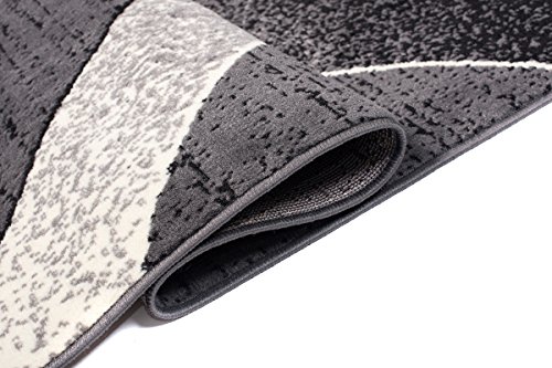 Tapiso Alfombra De Salón Moderna – Color Gris Oscuro Diseño Ondas – Varias Dimensiones S-XXXL 160 x 220 cm Tapiso Alfombra De Salón Moderna – Color Gris Oscuro Diseño Ondas – Varias Dimensiones S-XXXL 160 x 220 cm