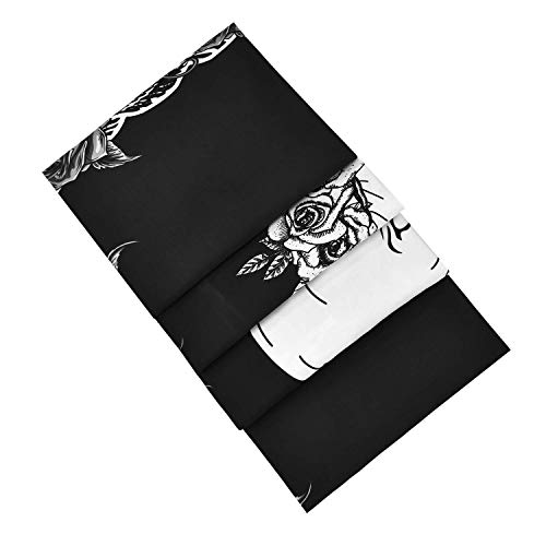 Tapiz de Calavera Los Amantes de los Besos Tapiz Colgante de Pared En Blanco y Negro Tapiz de Esqueleto Humano con Corona de Rosas Tapices de decoración para el hogar Tapiz de Calavera Los Amantes de los Besos Tapiz Colgante de Pared En Blanco y Negro Tapiz de Esqueleto Humano con Corona de Rosas Tapices de decoración para el hogar