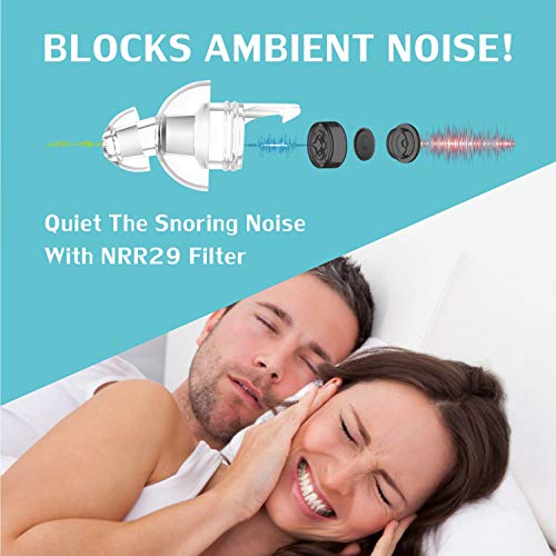 Tapones para los oídos para dormir, Hearprotek Protección Auditiva Tapones que evitan el ruido de los ronquidos y otros sonidos fuertes para Reducción de Ruido Trabajo Viajar (Negro) Tapones para los oídos para dormir, Hearprotek Protección Auditiva Tapones que evitan el ruido de los ronquidos y otros sonidos fuertes para Reducción de Ruido Trabajo Viajar (Negro)