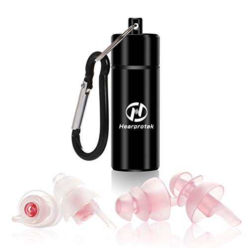Tapones para los oídos para dormir para mujeres, Hearprotek 2 pares Protección Auditiva Tapones(32db & 30db) para Traviesas laterales, ronquidos, viajes, trabajo(rosa) Tapones para los oídos para dormir para mujeres, Hearprotek 2 pares Protección Auditiva Tapones(32db & 30db) para Traviesas laterales, ronquidos, viajes, trabajo(rosa)