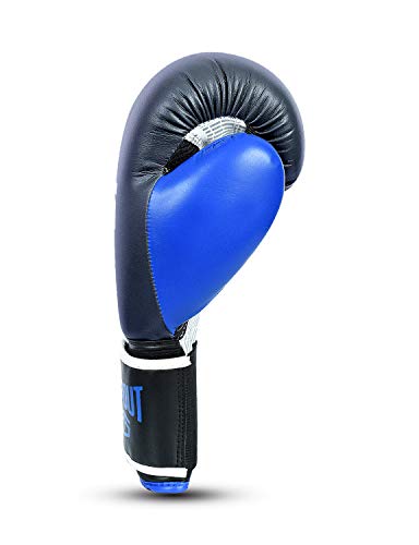 Tapout Guantes de Boxeo atómicos de Piel Dura para niños y Adultos, tamaños 4 oz - 16 oz ** envolturas para Manos Gratis ** … (Gris/Azul, 6 oz) Tapout Guantes de Boxeo atómicos de Piel Dura para niños y Adultos, tamaños 4 oz - 16 oz ** envolturas para Manos Gratis ** … (Gris/Azul, 6 oz)