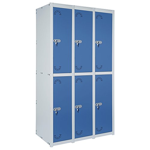 Taquilla metálica 2 Puertas. Módulo de 3 cuerpos. Med.: 1800x930x520 mm. Desmontado Taquilla metálica 2 Puertas. Módulo de 3 cuerpos. Med.: 1800x930x520 mm. Desmontado