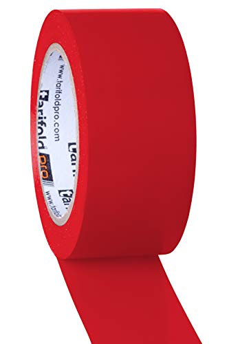Tarifold 1 Cinta Adhesiva Suelo, Señalización, Seguridad, color Rojo-Rollo 50mm x 33m, 50 mm x 33 M