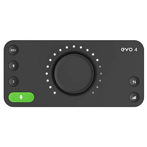 Tarjeta de sonido EVO 4 USB Audio Interface para producción musical (2 entradas / 2 salidas USB audio-interface, alimentación fantasma de 48 voltios, 2 preamplificadores de micrófono, etc.) Tarjeta de sonido EVO 4 USB Audio Interface para producción musical (2 entradas / 2 salidas USB audio-interface, alimentación fantasma de 48 voltios, 2 preamplificadores de micrófono, etc.)