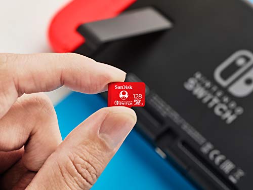 Tarjeta SanDisk microSDXC UHS-I para Nintendo Switch 128GB, Producto con Licencia de Nintendo