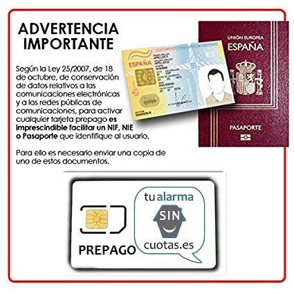 Tarjeta Sim Prepago con 5 Euros y Multiformato | con Recarga Automática Opcional | para Móviles Alarmas Relojes Inteligentes Gsm 2g/3g/4g | Sim Card de Datos