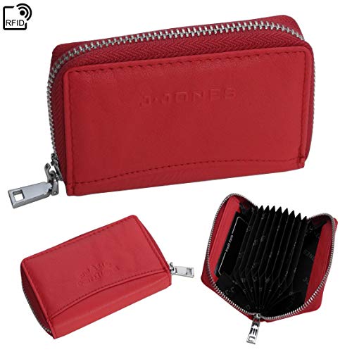 Tarjetero de J.Jones – Tarjetero de tarjetas de crédito, tarjetero, tarjetero de visita, carpeta de compartimentos – seguro RFID con 11 compartimentos de piel (color a elegir) – presentado por Zmoka ® Tarjetero de J.Jones – Tarjetero de tarjetas de crédito, tarjetero, tarjetero de visita, carpeta de compartimentos – seguro RFID con 11 compartimentos de piel (color a elegir) – presentado por Zmoka ®