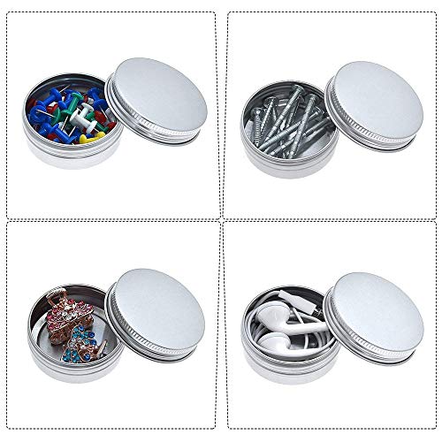 Tarros de Aluminio, 20 Piezas Latas de Aluminio Recipiente Redondo de Aluminio para Almacenar Especias, Dulces, te o Regalos Tarros de Aluminio, 20 Piezas Latas de Aluminio Recipiente Redondo de Aluminio para Almacenar Especias, Dulces, te o Regalos
