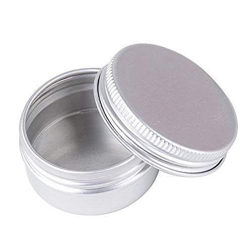 Tarros de Aluminio, 20 Piezas Latas de Aluminio Recipiente Redondo de Aluminio para Almacenar Especias, Dulces, te o Regalos