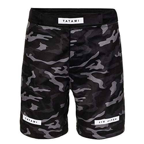 Tatami Fightwear Rival - Pantalones Cortos para Hombre, diseño de Camuflaje Negro, Talla S Tatami Fightwear Rival - Pantalones Cortos para Hombre, diseño de Camuflaje Negro, Talla S