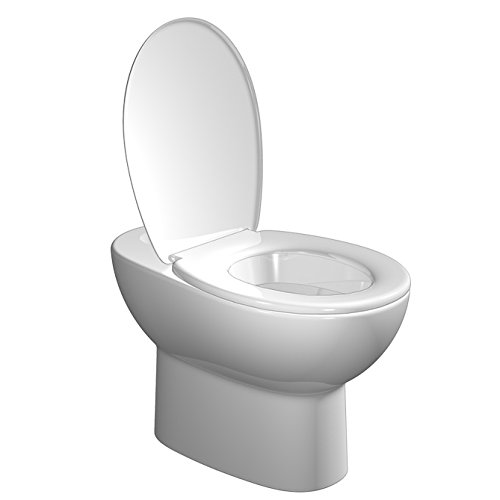 TATAY 4400501 - Standard Asiento con tapa Wc, Plástico Polipropileno, Blanco, 36.50X2.50X44.50 Cm