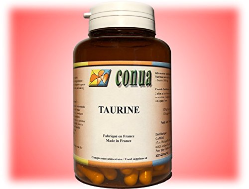 Taurina ( taurin ) 120 Cápsulas Vegetales 500 mg (1000 mg / día) Suplemento de Aminoácidos Esenciales Aumento de la energía para músculos, sistema cardiovascular, culturismo, ojos, esfuerzos deportivos, calambres, dolores en el cuerpo, concentración de la