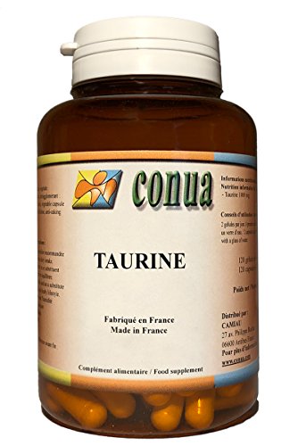 Taurina ( taurin ) 120 Cápsulas Vegetales 500 mg (1000 mg / día) Suplemento de Aminoácidos Esenciales Aumento de la energía para músculos, sistema cardiovascular, culturismo, ojos, esfuerzos deportivos, calambres, dolores en el cuerpo, concentración de la