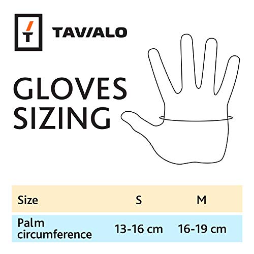 TAVIALO Guantes de Fitness para Mujer M (16-19 cm), Color Negro/Blanco/Rojo, Guantes de Gimnasio Mujer para Crossfit Bodybuilding Bicicleta Entrenamiento Deporte. Palma en Piel, Dorso Transpirable