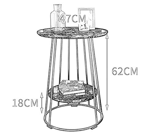 Tavolini da caffè Mesita de centro de mármol nórdico simple sofá de la sala pequeña mesa redonda apartamento balcón esquina varios creativos mesa de noche gabinete tavolini di piccole dimensioni