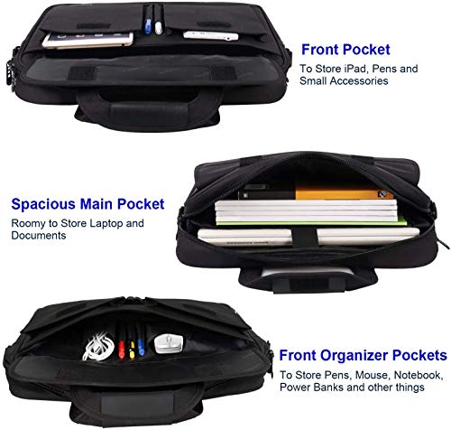 Taygeer Maletin Portatil 15 6 Pulgadas Bandolera para Ordenador Portátil Impermeable Portadocumentos Maletines y Bolsas para Portátil Regalo para Hombres Mujeres Colegio Viajar Trabajo Negocio - Negro Taygeer Maletin Portatil 15 6 Pulgadas Bandolera para Ordenador Portátil Impermeable Portadocumentos Maletines y Bolsas para Portátil Regalo para Hombres Mujeres Colegio Viajar Trabajo Negocio - Negro