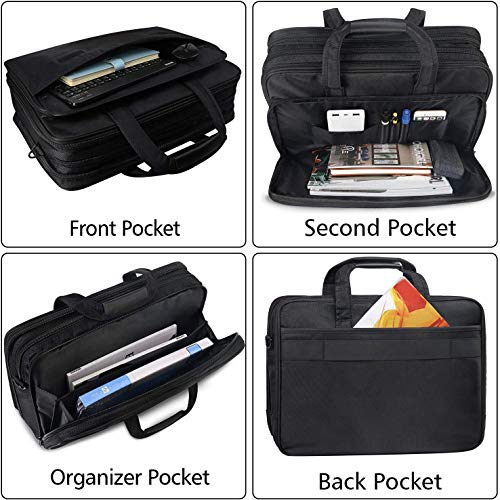 Taygeer Maletin Portatil 17 Pulgadas Elegante Maletin Ordenador Portatil Extensible Maletin para Portatil Portadocumentos Maletin Profesora Hombre Mujer para Trabajo Viaje Universidad - Negro Taygeer Maletin Portatil 17 Pulgadas Elegante Maletin Ordenador Portatil Extensible Maletin para Portatil Portadocumentos Maletin Profesora Hombre Mujer para Trabajo Viaje Universidad - Negro