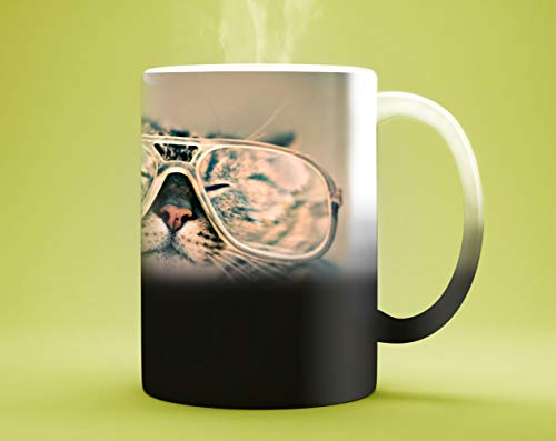 Taza mágica Personalizada con Fotos y Texto | Taza de cerámica Que Muestra tu Foto o diseño Cuando se Caliente Taza mágica Personalizada con Fotos y Texto | Taza de cerámica Que Muestra tu Foto o diseño Cuando se Caliente