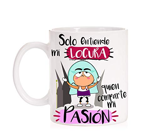 Taza Solo Entiende mi Locura quien comparte mi pasión. Semana Santa. Regalo para cofrade, costalero, Banda de Musica, agrupacion Musical, capillita, Hermandad.