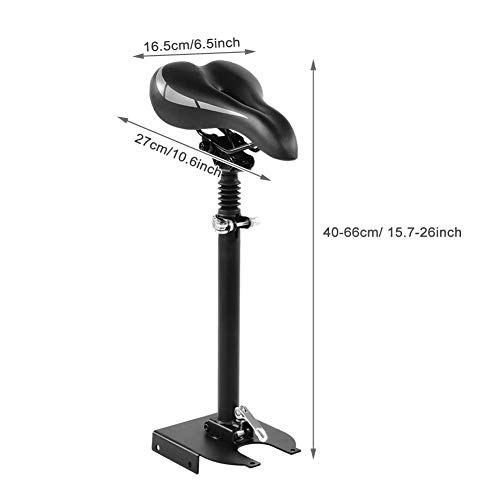 Tbest Asiento para Xiaomi M365 Scooter,Ajustable Silla de Asiento de Scooter Eléctrico Sillín para Xiaomi M365 Scooter Patinete Eléctrico Negro